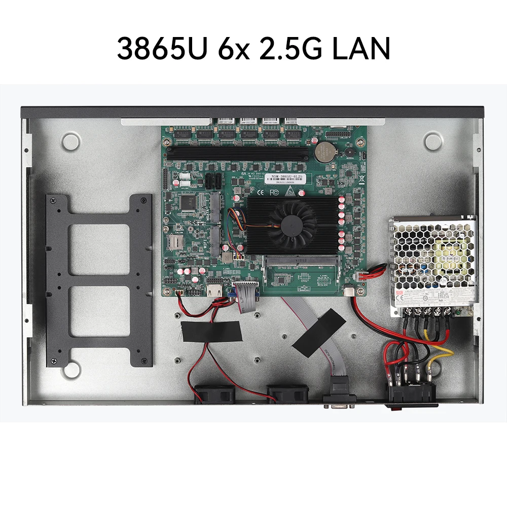 1U Firewall Network Server Intel Core I5-6200U 8260U J4125 3865U 6x Gigabit Ethernet Support Windows Linux Pfsense