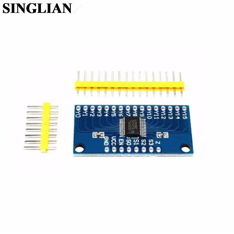 CD74HC4067 High Speed CMOS 16 Channel Analog Multiplexer Analog/Digital Module With Pin