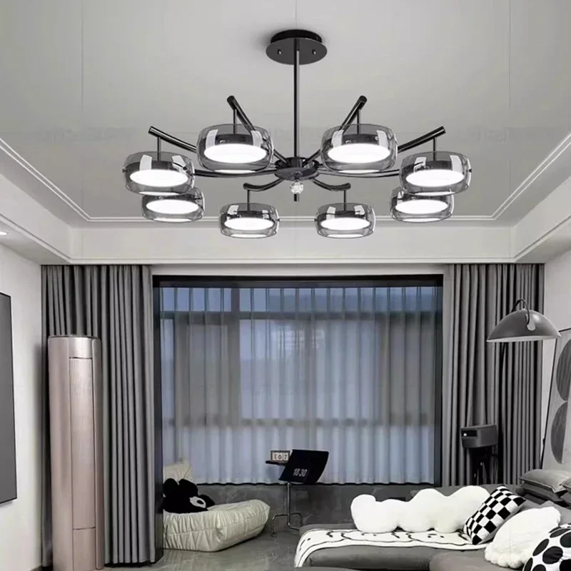 Nordic Minimalist Ceiling Chandelier for Dining Living Room Center Table Bedroom Pendant Lamp Home Decor Luster Lighting Fixture