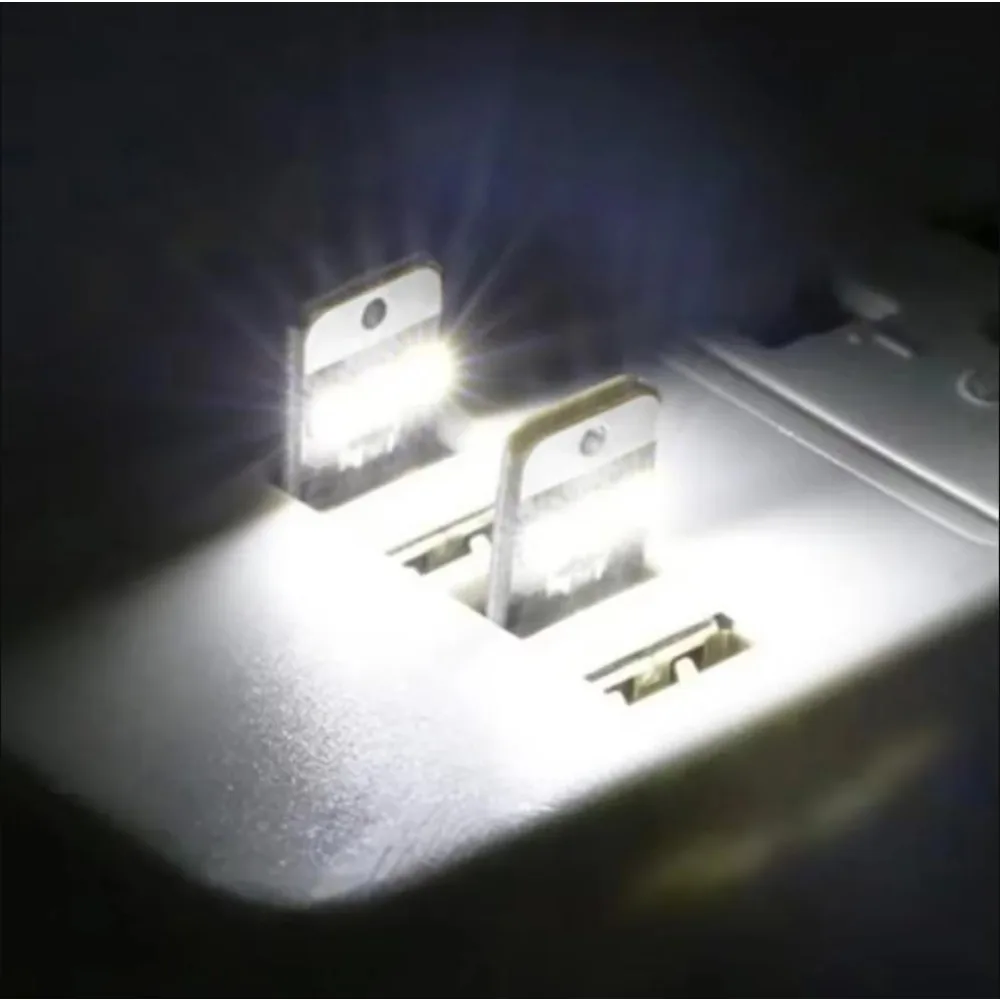 10-pack Book Light Mini Night Lighting SMD 2835 Book Lamp Bulb 5V 0.2W USB LED for Computer Laptop Reading Energy-saving Light