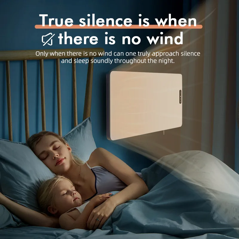 سخان مروحة جرافيتي 110 فولت - سخان كهربائي حراري مثبت على الحائط مع تحكم ذكي في درجة الحرارة