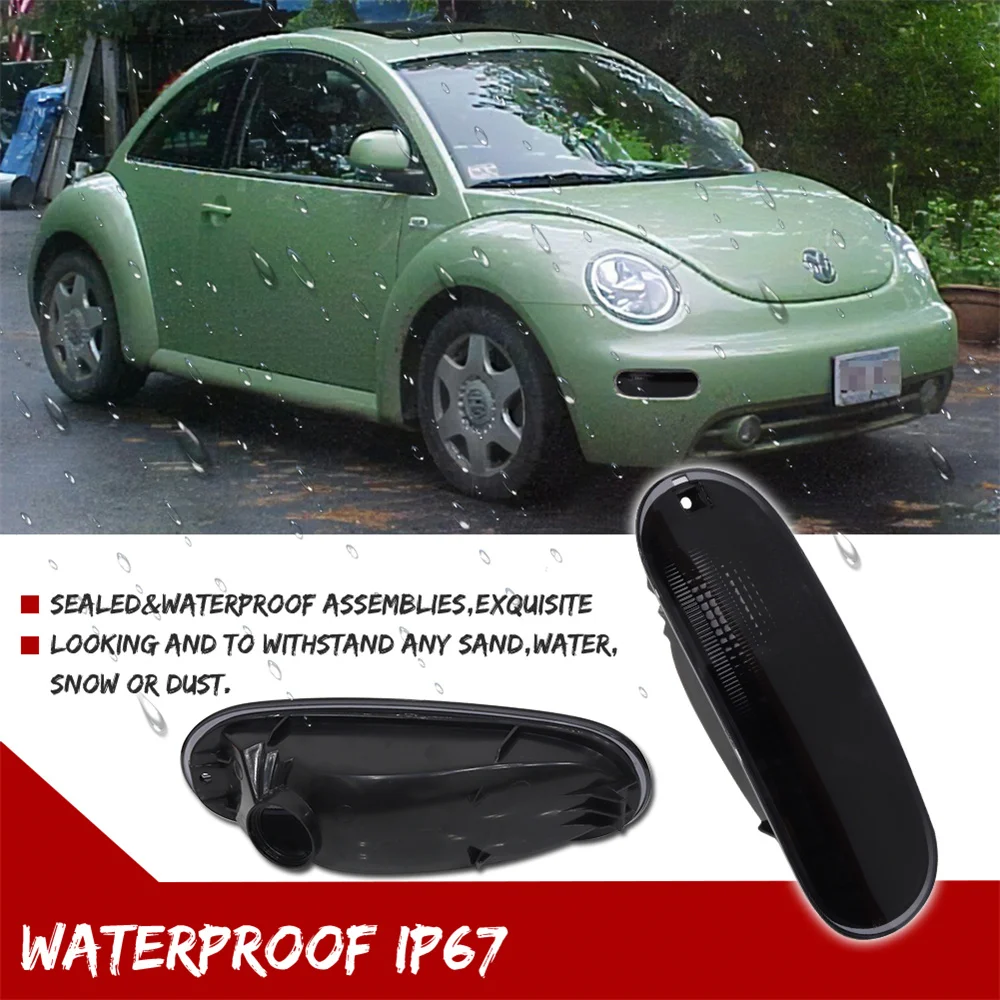 For VW Volkswagen Beetle 1998 1999 2000 2001 2002 2003 2004 2005 Front Bumper Turn Signal Light Cover Shells Car Accessories