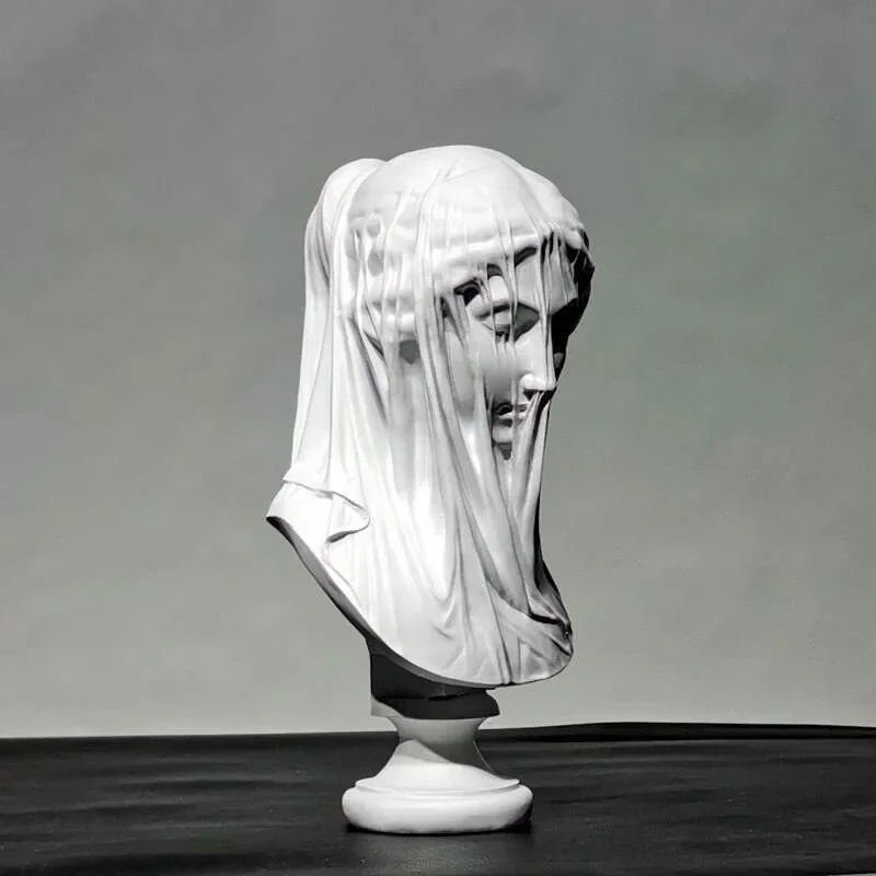 Veil girl plaster figure ornament home decoration sculpture plaster ornament
