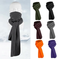 Fashion Warm Fleece Scarf Soft Lightweight Solid Color Autumn Winter Scarves Wraps Gift for Women Men Girls Boys