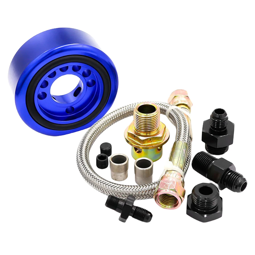 Oil Supply Adapter Sandwich Conversion Kit Oil Filter Sender Sandwich Plate Aluminum for Honda Acura LS B20 Vtec