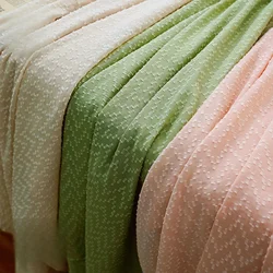 Multi-color 3D Polka Dot Woven Jacquard Chiffon Fabric for Spring/Summer Clothing Sewing Accessories