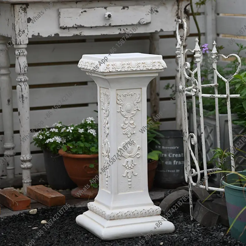 Roman pillar decoration ornament European-style villa garden courtyard wedding balcony retro outer flower pot flower stand base