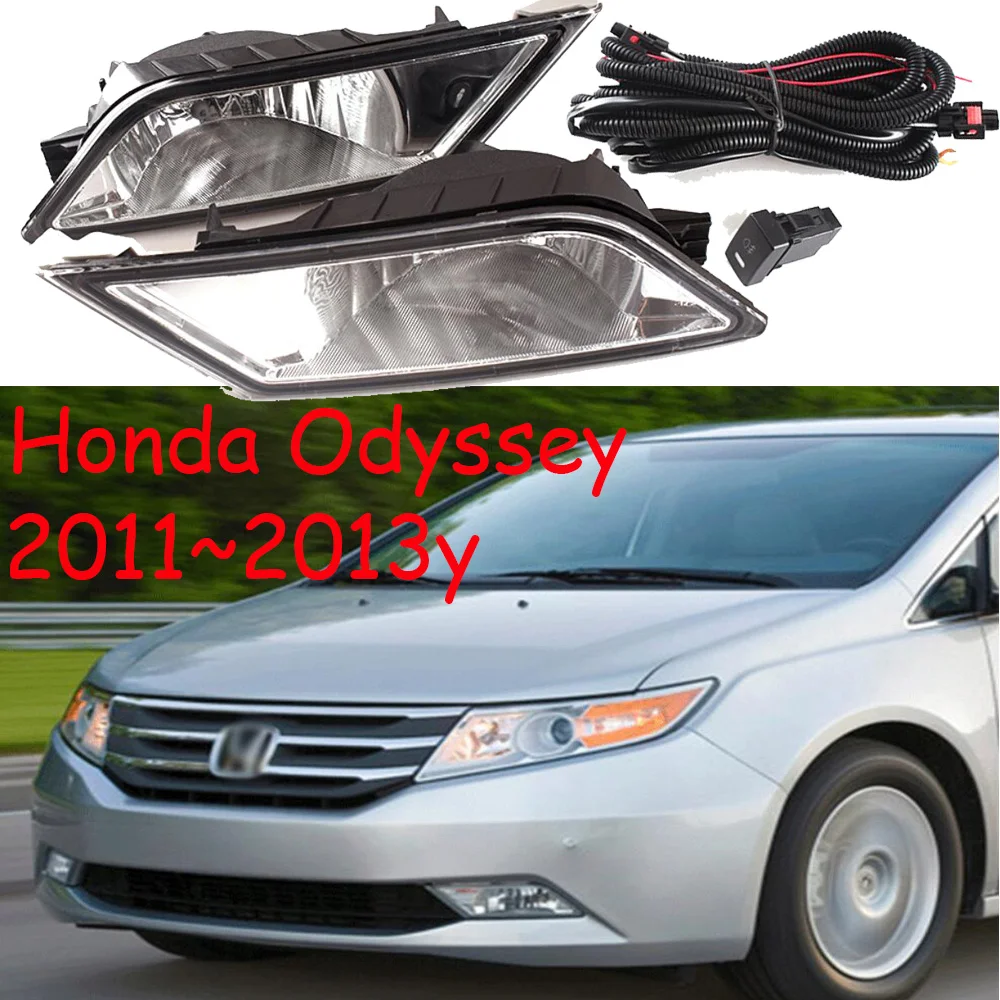 Car Bumper Headlight For Honda-Odyssey Fog Light 2011~2013y Car Accessories Halogen Bulb Auto Headlamp