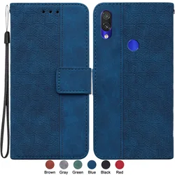 Redmi7 7A Etui for Xiaomi Redmi Note 7 Note7 Pro Case on Redmi 7 A Note7Pro Case Magnetic Geometric Textile Wallet Leather Cover