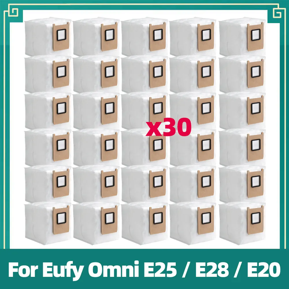 متوافق مع Eufy Omni E25 / E28 / E20 قطع غيار المكنسة الكهربائية كيس الغبار مجموعات الإكسسوارات