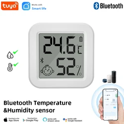 Najnowszy Tuya Bluetooth czujnik temperatury i wilgotności termometr LCD Mini higrometr inteligentny elektryczny pilot aplikacji sterowania domem