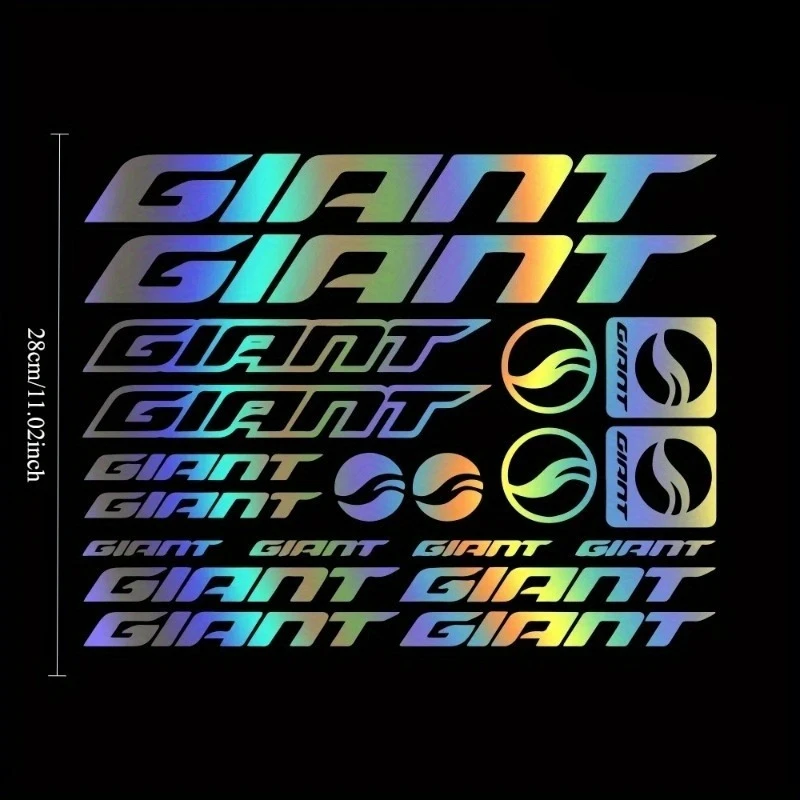 

Flat Sticker For KIT GIANT Adhesive Bike Car Stickers, MTB, BDC, Bicycle