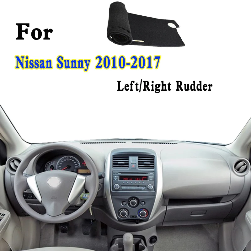 

For 2010-17 Nissan Sunny Almera N17Z Car-Styling Dashmat Dashboard Cover Instrument Panel Insulation Protective Pad Ornaments