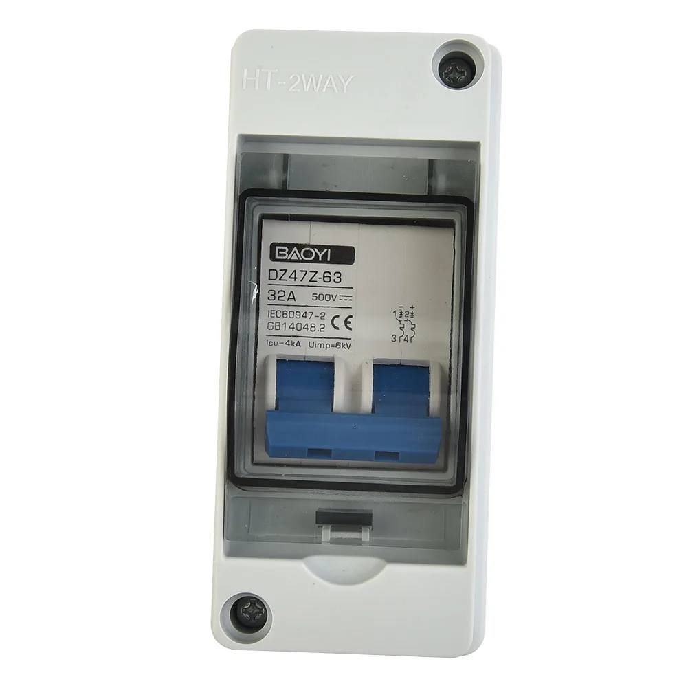Waterproof Switch, Overload Short Circuit Protection Solar PV Combiner Box, DC Circuit Breaker Switch with Junction Box