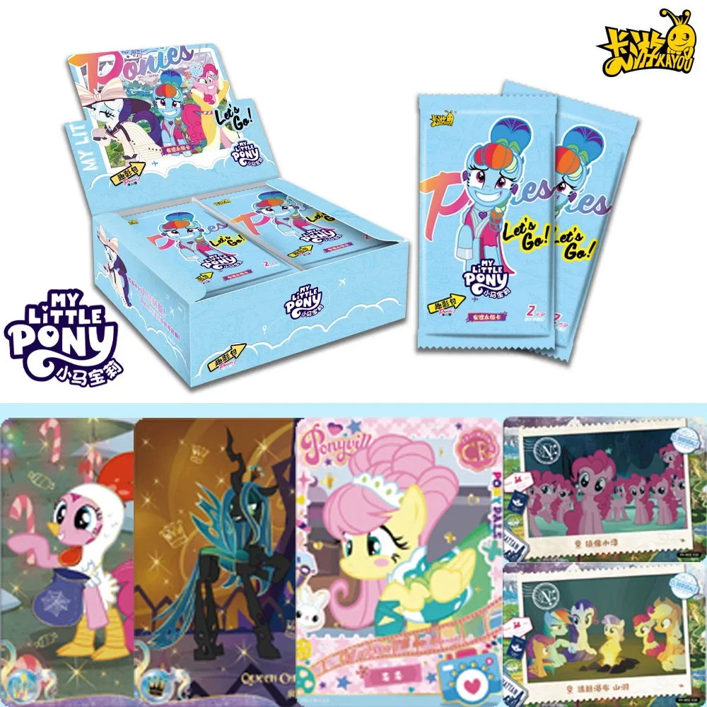 kayou-cartas-colecionaveis-my-little-pony-pacotes-de-arte-de-personagens-da-serie-pony-z-com-cenas-fantasticas-coloridas-para-fas
