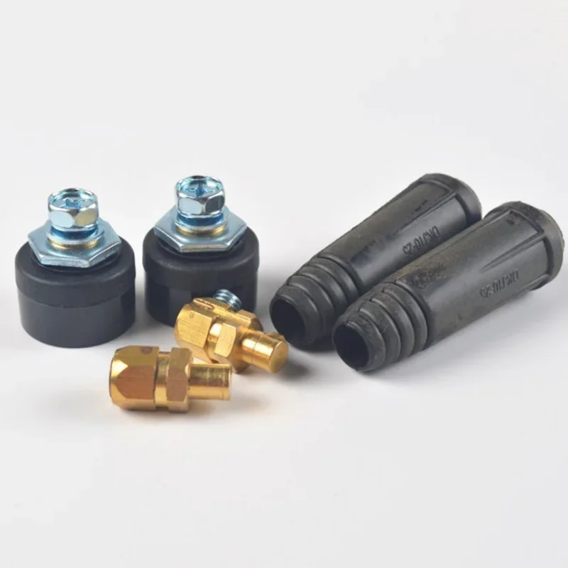 1pc DKJ 10-25 35-50 50-70 Cable Connector Europe Welding Machine Quick Fitting Female Male Cable Connector Socket Plug Adaptor