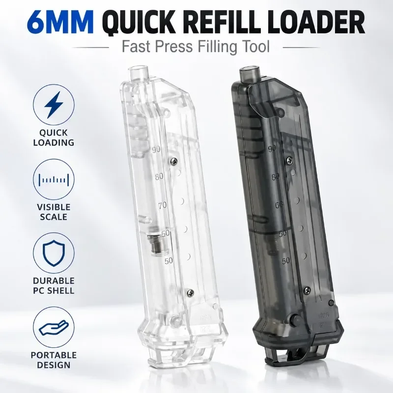 6MM Refill Loader Quick Press Filling Tool Universal Hobby Model Loading Accessory
