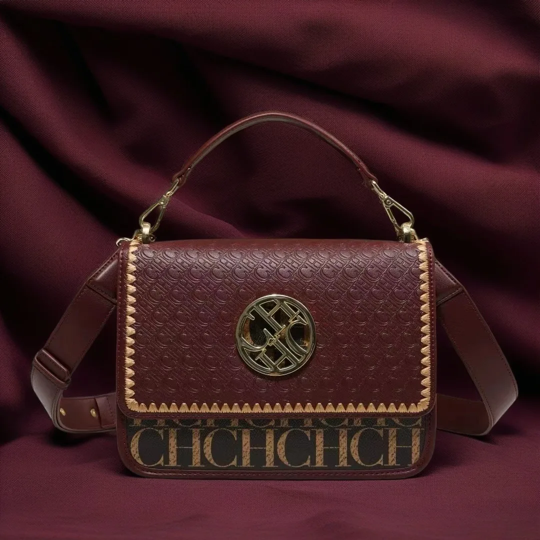 Chhc Ch Holle Gesneden Squarech Dames Handtas Luxe Design Handtas Clamshell Metalen Schoudertas Crossbody Tas Avondtas