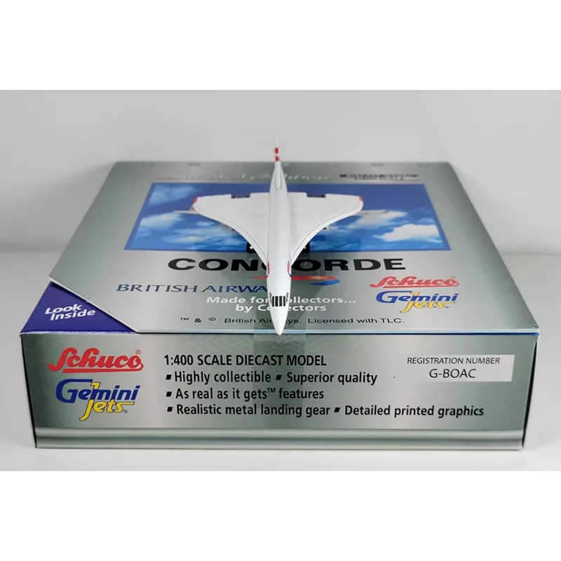 Diecast 1/400 Scale British Airways Concorde G-BOAC Collection Static Display Model Decorated Model Aircraft Gift