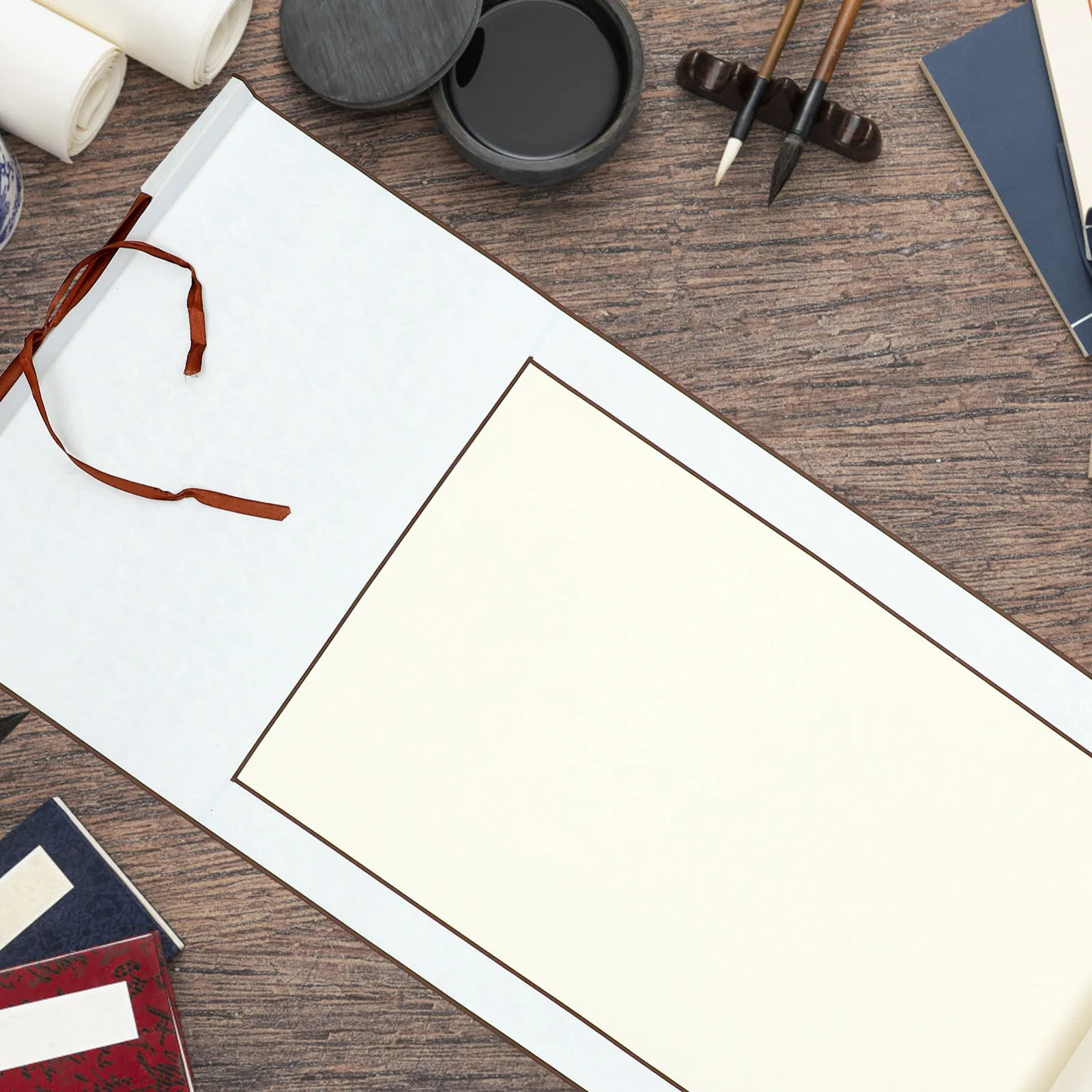 

1Pcs Xuan Paper Hanging Scroll Premium Calligraphy Art Craft for Writing Brush Running Script Painting DIY Wall Decoration Blank