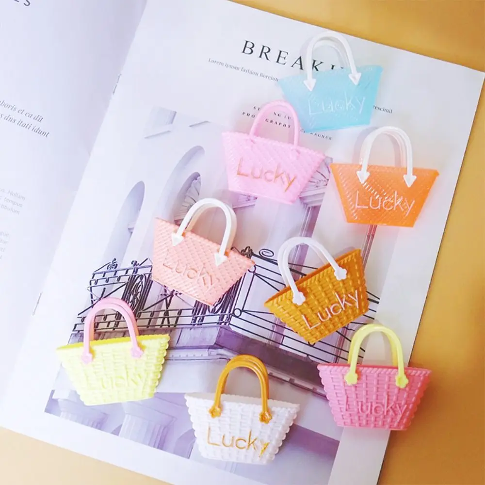 

Creative Toy Dollhouse Dollhouse Min Handbag DIY Cute LUCKY Shopping bag Dress Up Mini Princess Doll Handbag Children Gift
