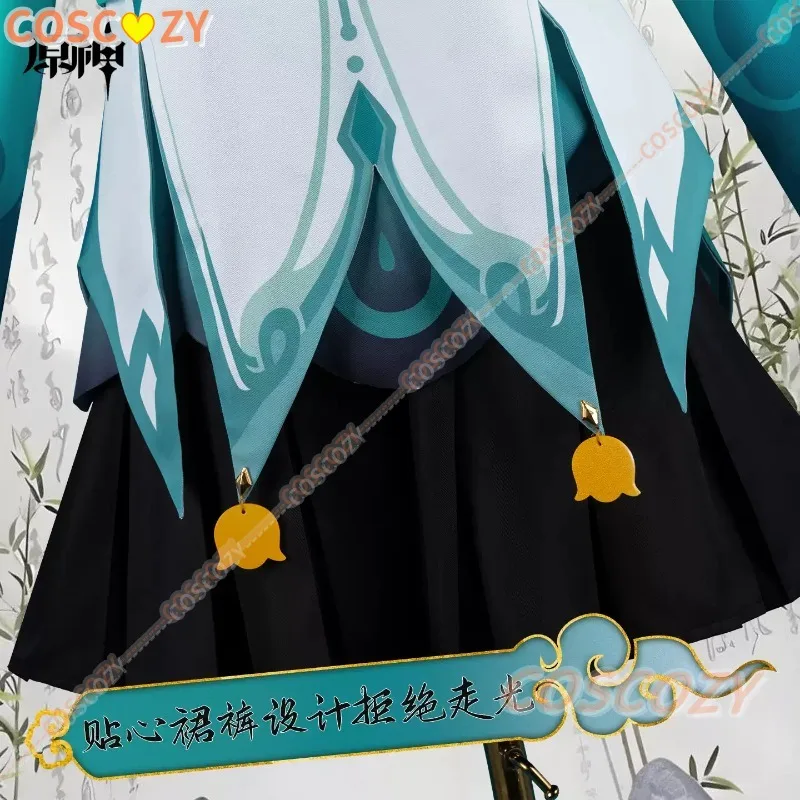 Genshin Impact Cosplay Yao Yao Cosplay Costume Wig Lantern Rite RAINLIT BAMBOO REVERIE Kawaii Chinese Styles Dress Christmas - view 5