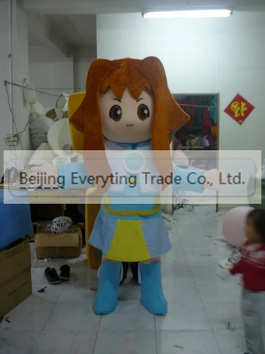 

New Adult Hot Sale Foam Plush Girl Fancy Cartoon Mascot Costume Plush Christmas Fancy Dress Halloween Mascot Costume