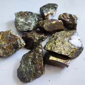 CUFES2 -Kristallmineral -Chalkopyrit, natürlicher enthalten, Silber und Kupfergold, Lehr von Steinproben, experimentell 6 Hauptraler -Maskottchen -Frauen Silber - №1