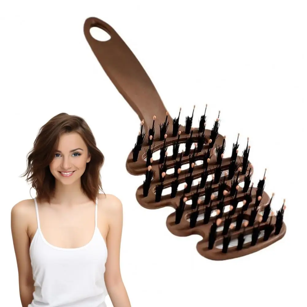 

Scalp Massage Brush Boar Bristle Hair Brush for Scalp Massage Frizz Reduction Natural Hair Growth Comb Volume-boosting for Shine