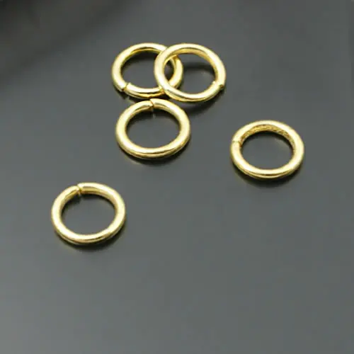(16711)50g Diameter 4MM 5MM 6MM 7MM 8MM Thickness 0.7MM~1.2MM Iron Connect Rings Jump Rings Split Rings Jewelry Accessories