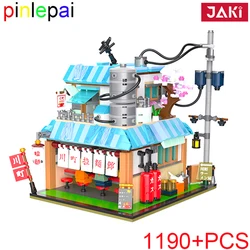 Pinlepai Jaki Japanese House Building Blocks Build Block Architecture Bricks Brick Japan Street View Modular Toys For Children