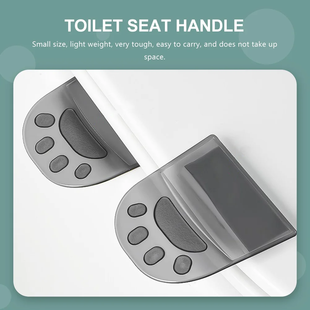 

6pcs Premium Toilet Lid Lifter Design Durable Hygienic Easy Carry Small Bathroom Accessories Seat Cover Handle For Home