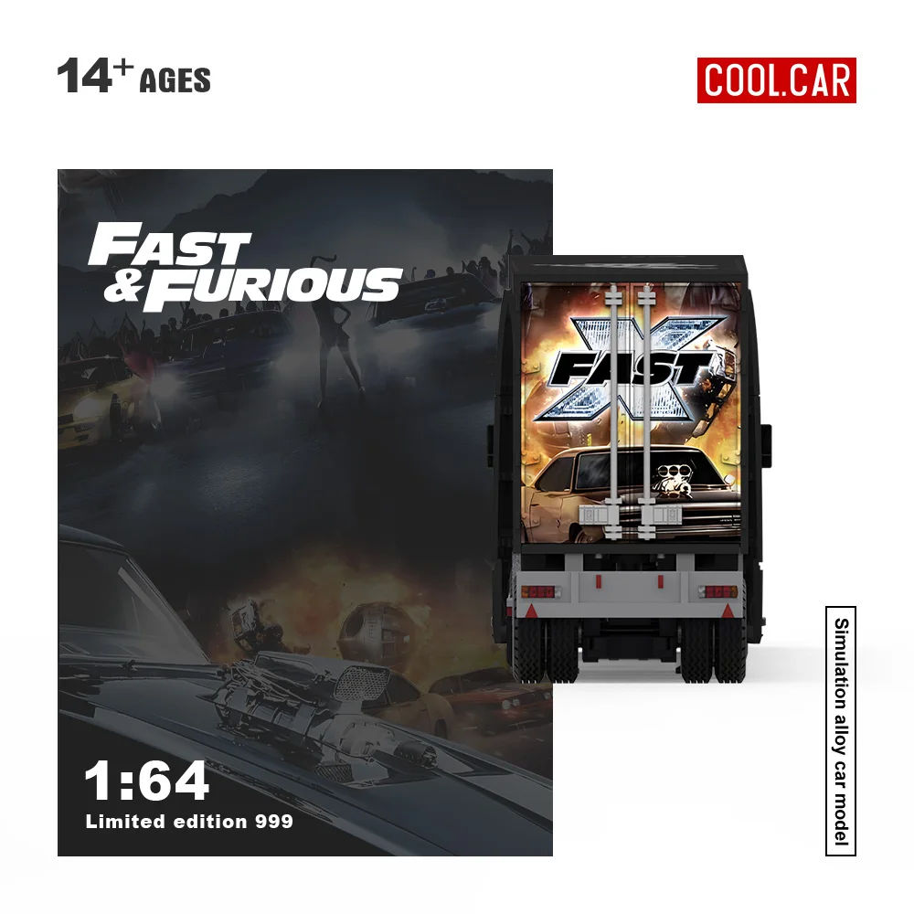 *予約注文* クールカー 1:64 ファストX ペイントトラック シミュレーション合金カーモデル コレクション＆ディスプレイ＆ギフト用
