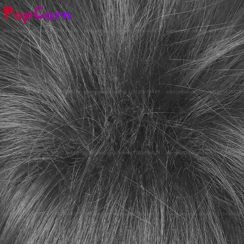 LQUchiha Obito 코스프레 가발 30cm 짧은 검은색 가발 코스프레 애니메이션 코스프레 가발 내열성 합성 가발