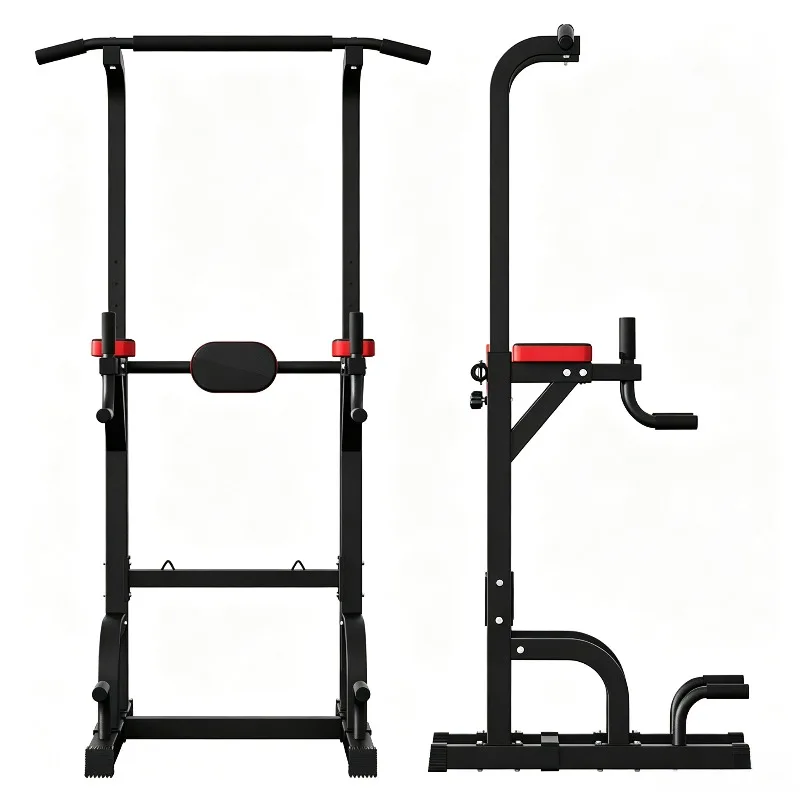 Multifunctional Home Pull-Up Bar with 7-Level Height Adjustment Freestanding Parallel Bars Indoor Strength Training Gym Rack