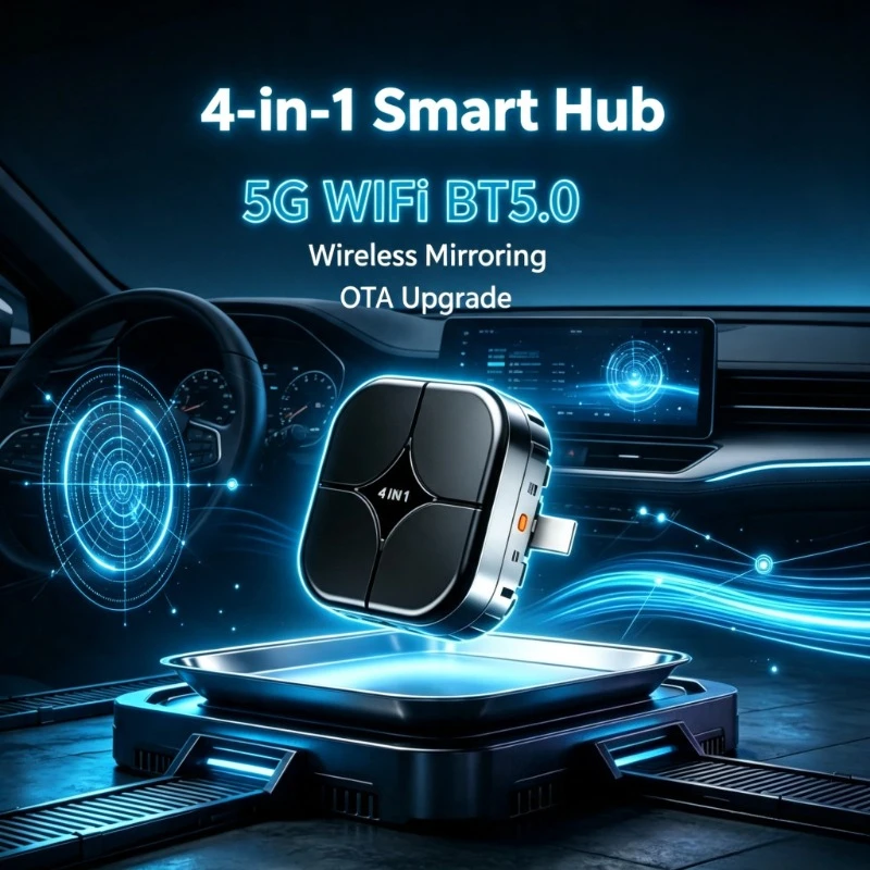Retrofit wireless linkage hardware clears messy wiring to stabilize screen output on regular highway driving journeys
