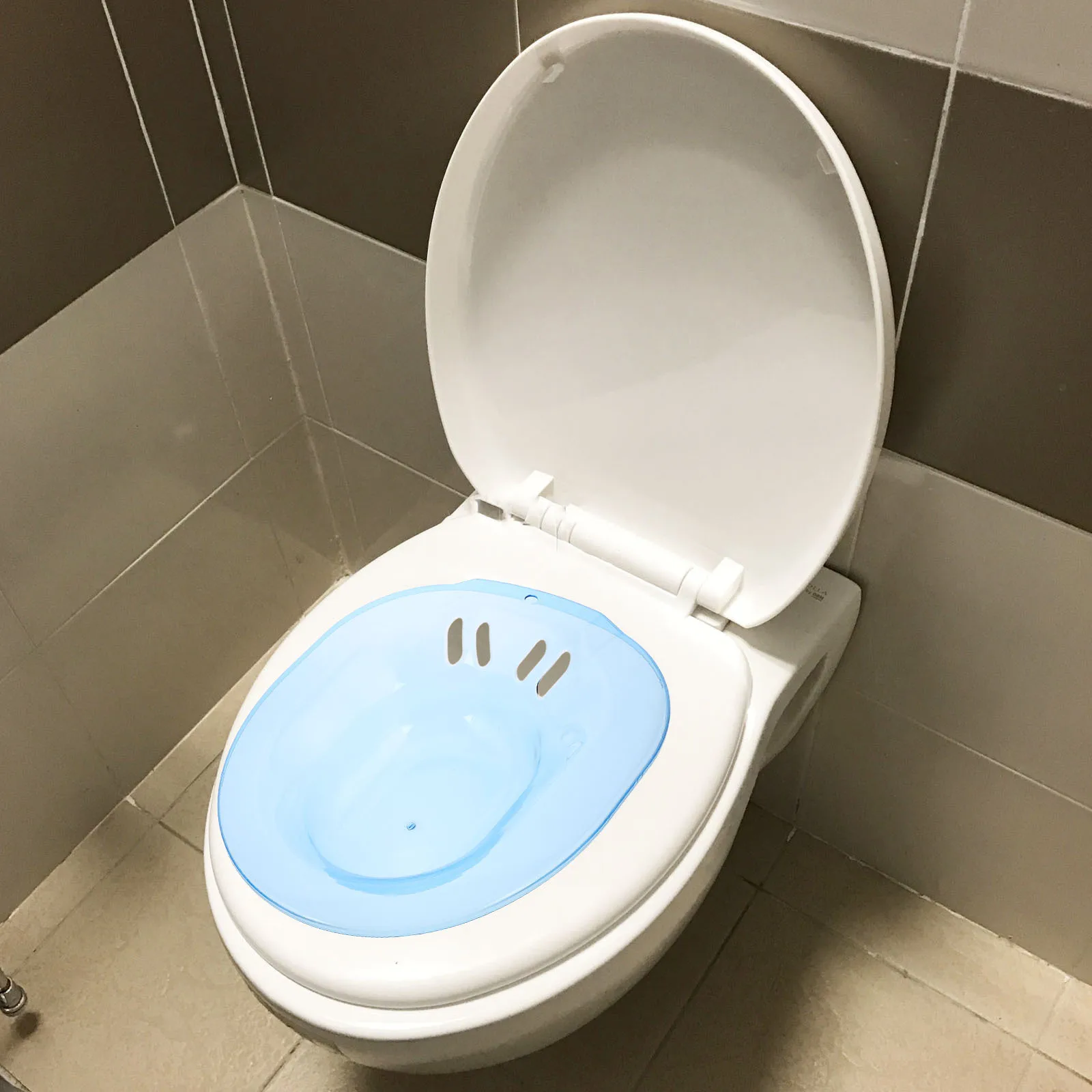 

Toilet Seat Basin Hip Bath Bowl Salt Soak Pan Vaginal Hemorrhoid Cleaner Shrinking Treatment