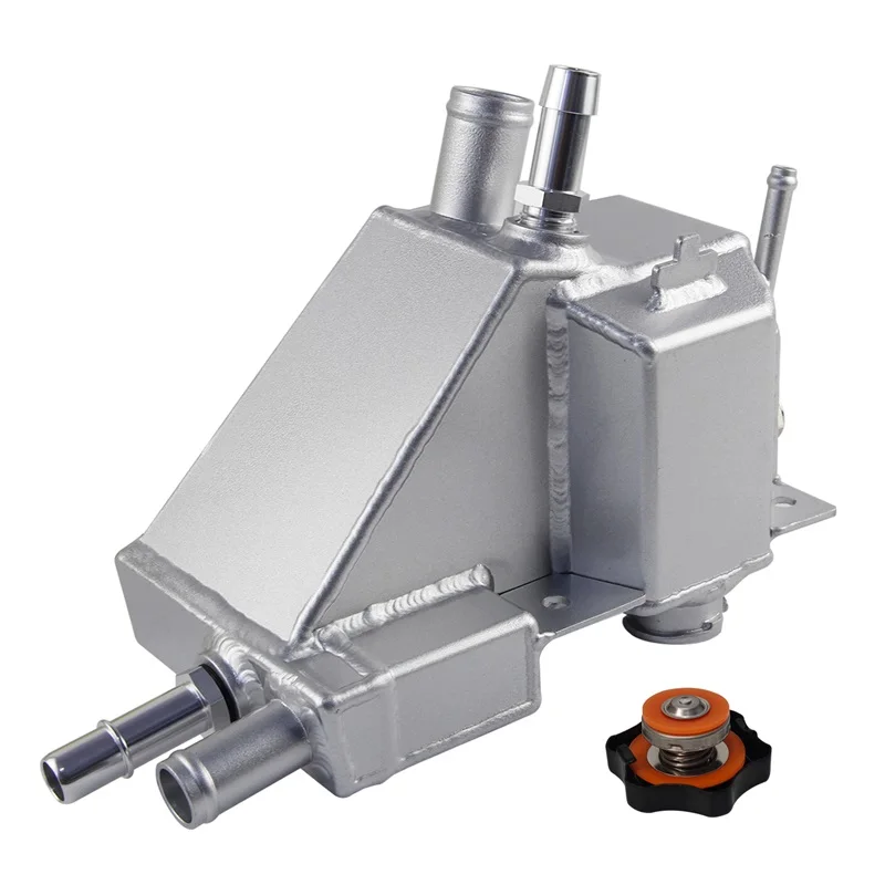 

Secondary Degas Tank For Ford 6.7L Powerstroke Super Duty F250 F350 2011-2019 V8 Engine Aluminum Black/Silver