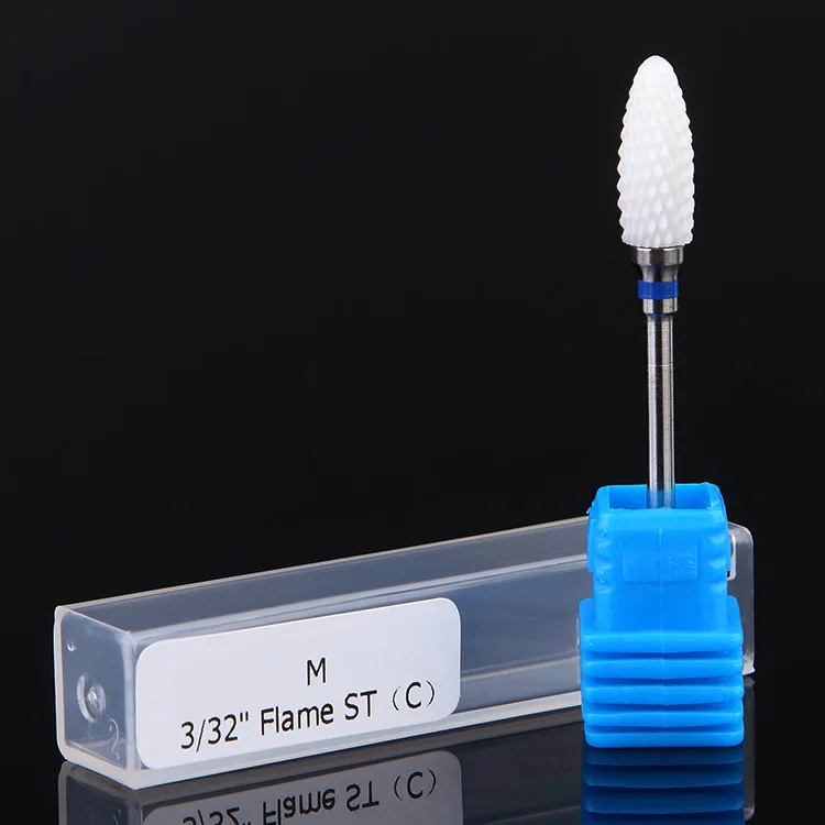 Ceramics Milling Cutters For Manicure, Remove Nail Polish Gel Cuticles Nail Drill Bits PedicureTools