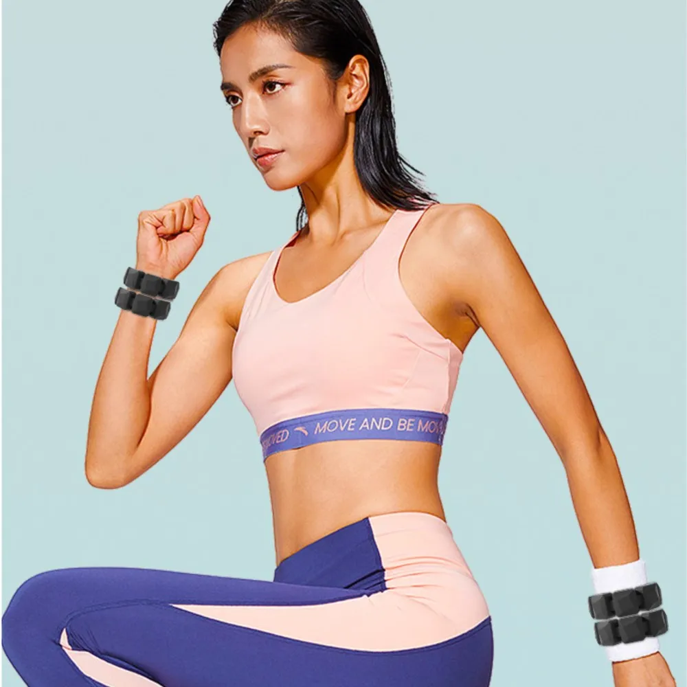 300G Wrist Weight Bracelet Adjustable Silicone Wrist Ankle Strap Yoga Pilates Training Foot Running Bracelet Equipment