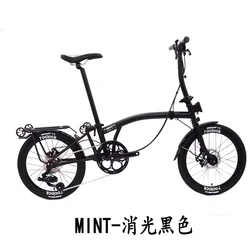 MINT T9B-20D 20Inch Chameleon Folding Bike /9-speed Three Folding Bicycle / Phantom Disc Brake Bike/Leisure Travel Bike