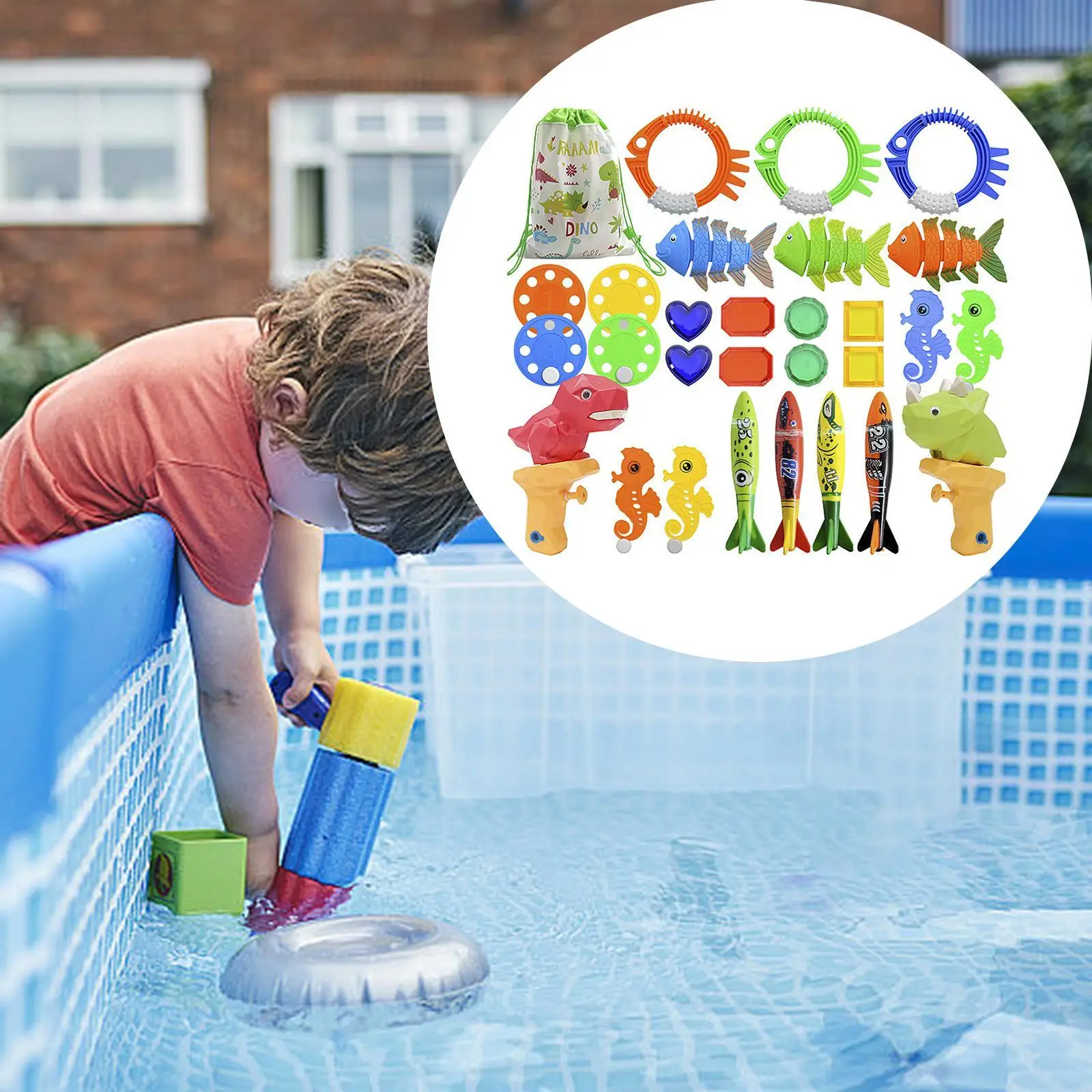Tauchbecken-Spielzeug, Tauchspielzeug für Kinder für Outdoor-Aktivitäten, Sommerspaß, Party