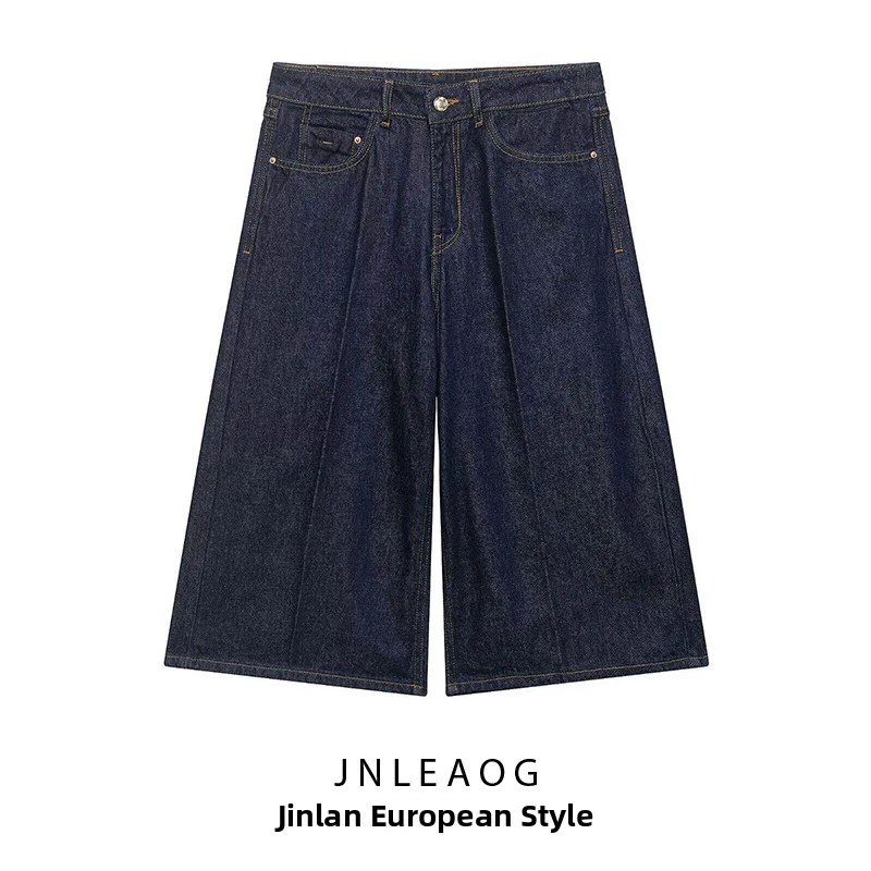 

Spring New Arrival Women's Casual Long Denim orts Wind Sle Straight Leg No Stretch l Waist Polyester Fabric orts