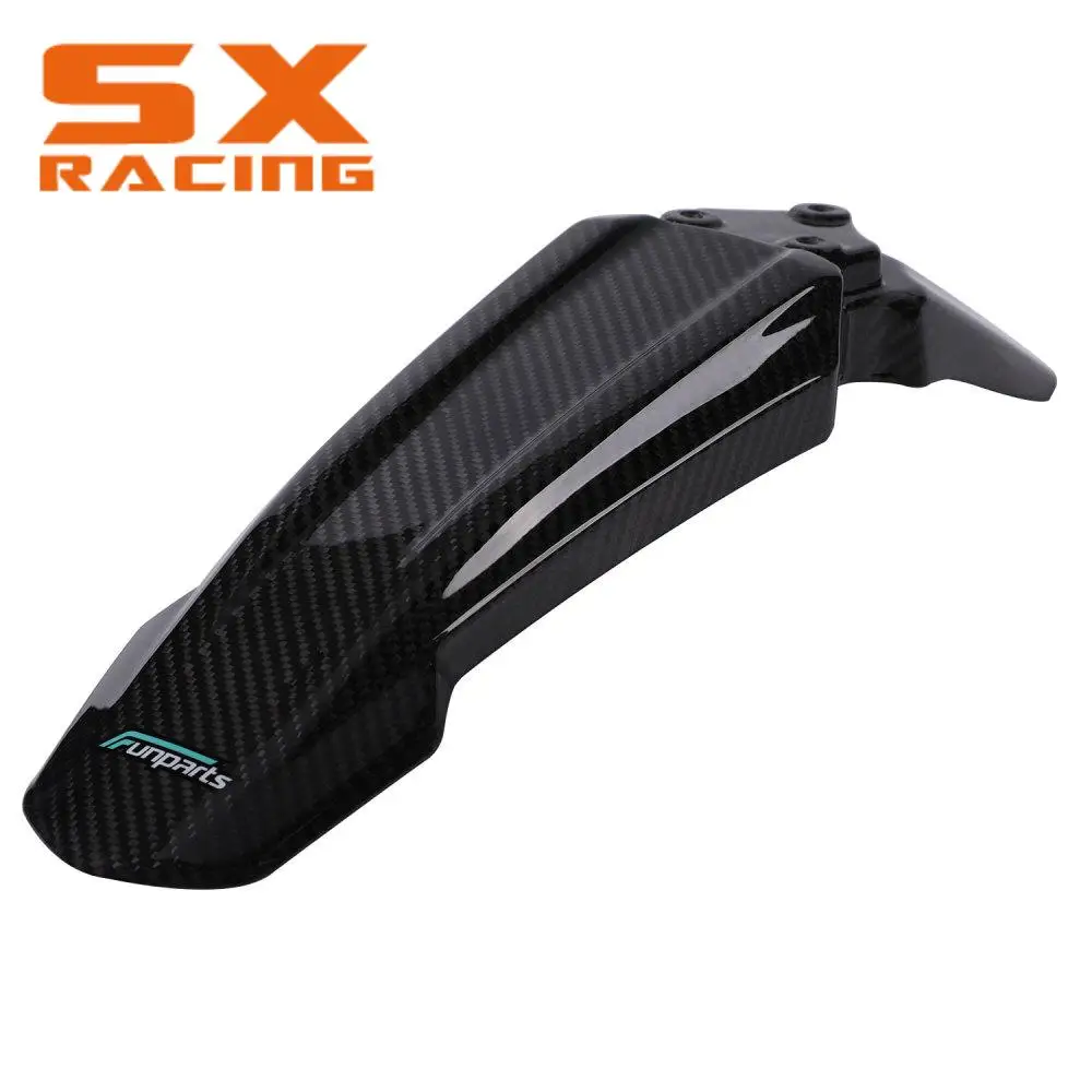 Funparts Motorcycle Components Carbon Fiber Front Fender Mudguard Splash Guard For Surron Sur-Ron Sur Ron Light Bee X S L1E