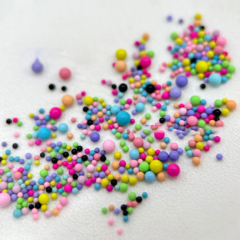 12 grilles/boîte de perles pour Nail Art, couleurs acidulées, perles de Caviar Macaron, boule en acier 3D pour la décoration des motifs d'ongles