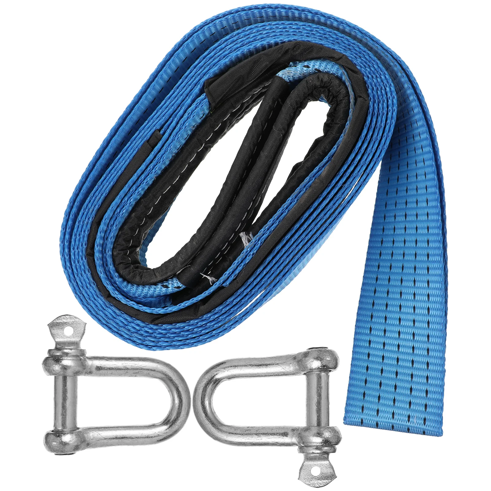 

Car Traction Rope Set Perfect for Towing Vehicle Nylon Winch Truck Strap Emergency Multiple Use Safe at Night