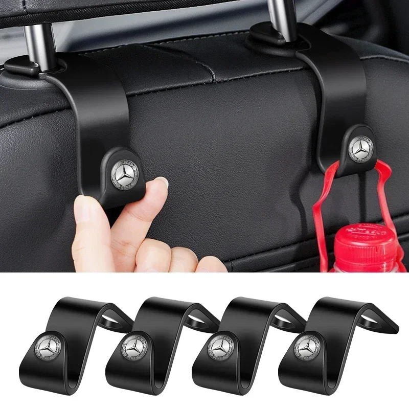 1/2pcs Car Clips Front Seat Headrest Organizer Holder For Mercedes Benz C180 C200 C260 C300 W108 W124 W126 W140 W168 W169 W176