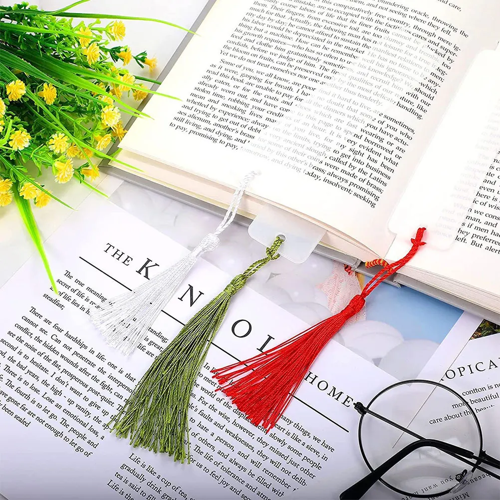 

Acrylic Bookmark Craft Blank Marks Blanks for Kits Silk Marker with Tassel Page Aesthetic Bookmarks Student