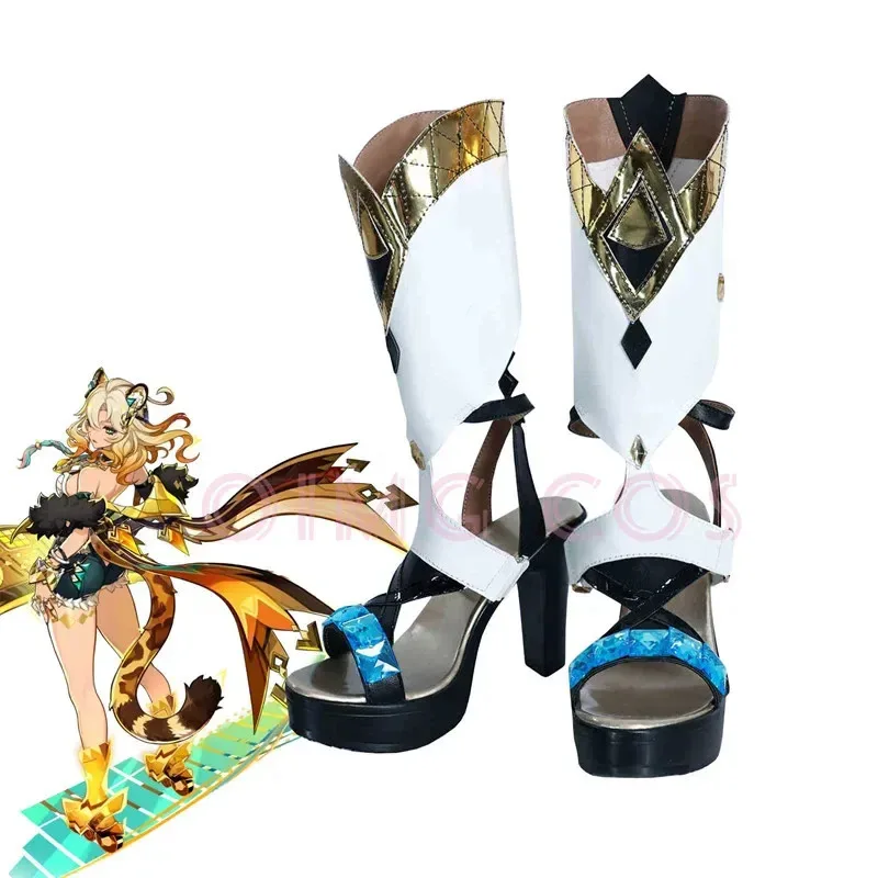 

Genshin Impact Xilonen Cosplay Shoes Anime Chinese Style Halloween for Women Game