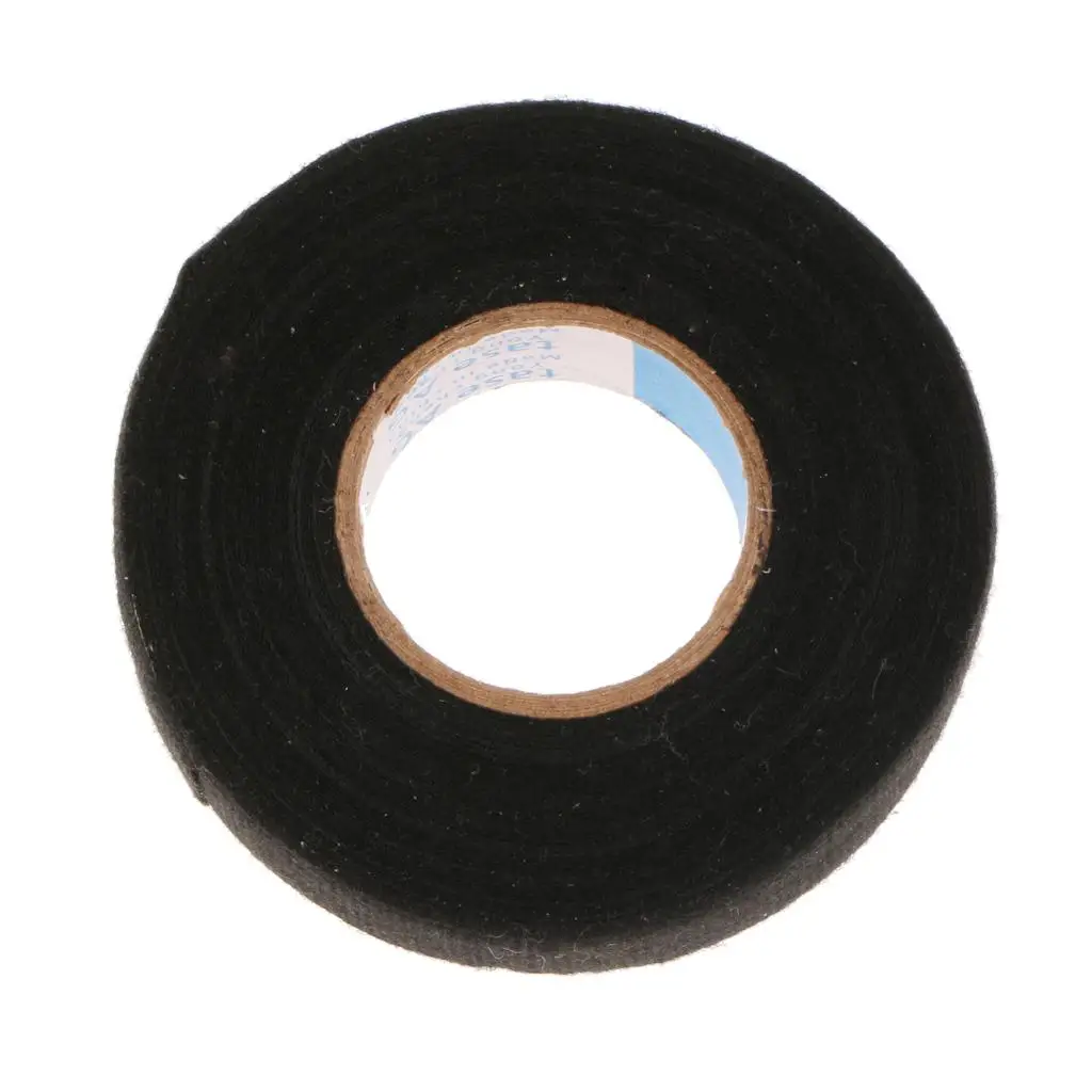 Wiring Loom Harness Tape, Black Fabric Tape for Automobile (19 mm x 15 m)